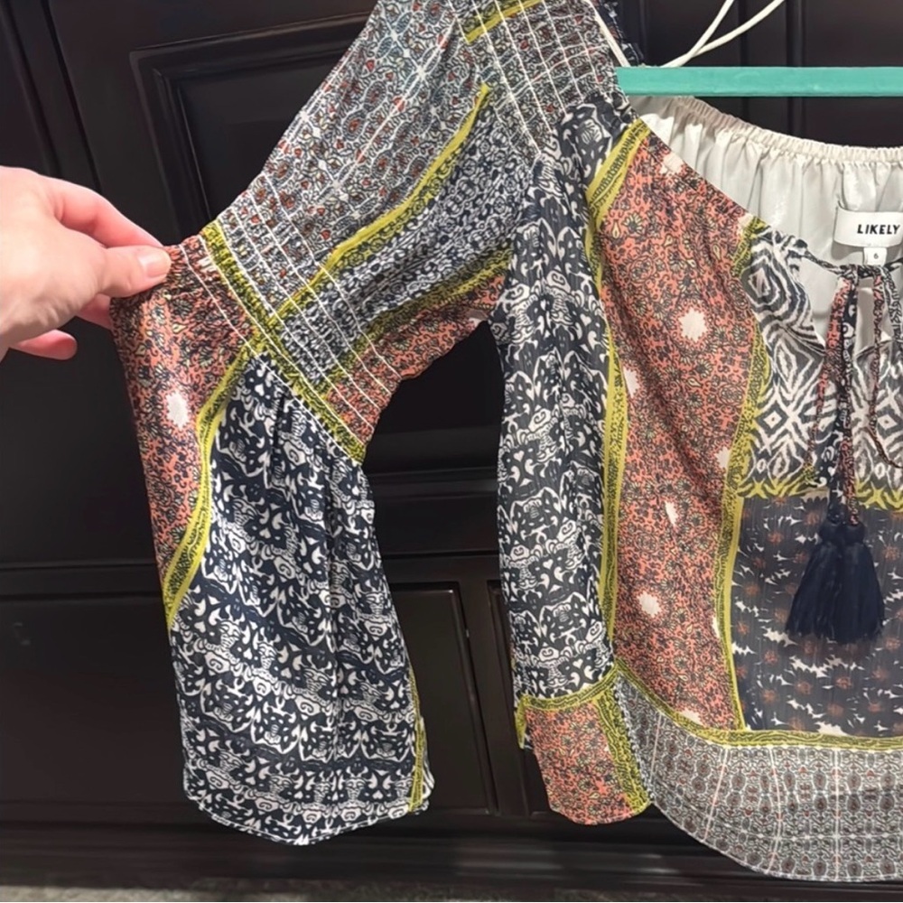 Likely Multicolor Patchwork Blouse - image 4
